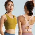 High Support Sports Bra Crop Tank Tops Spandex Ladies Padded Gym Bra Sportswear Apparel High Impact Bra Top